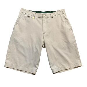Golfino Shorts Mens 32 Sage Green Stretch Performance Lightweight Golf Chino